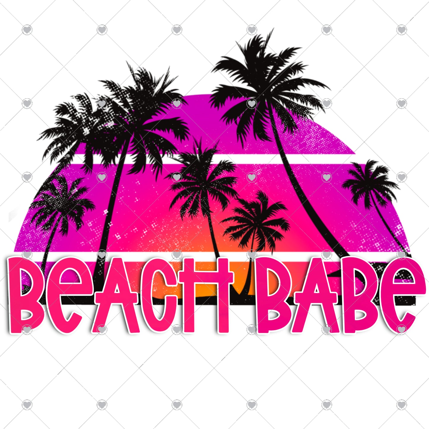 Beach Babe Ready To Press Sublimation and DTF Transfer