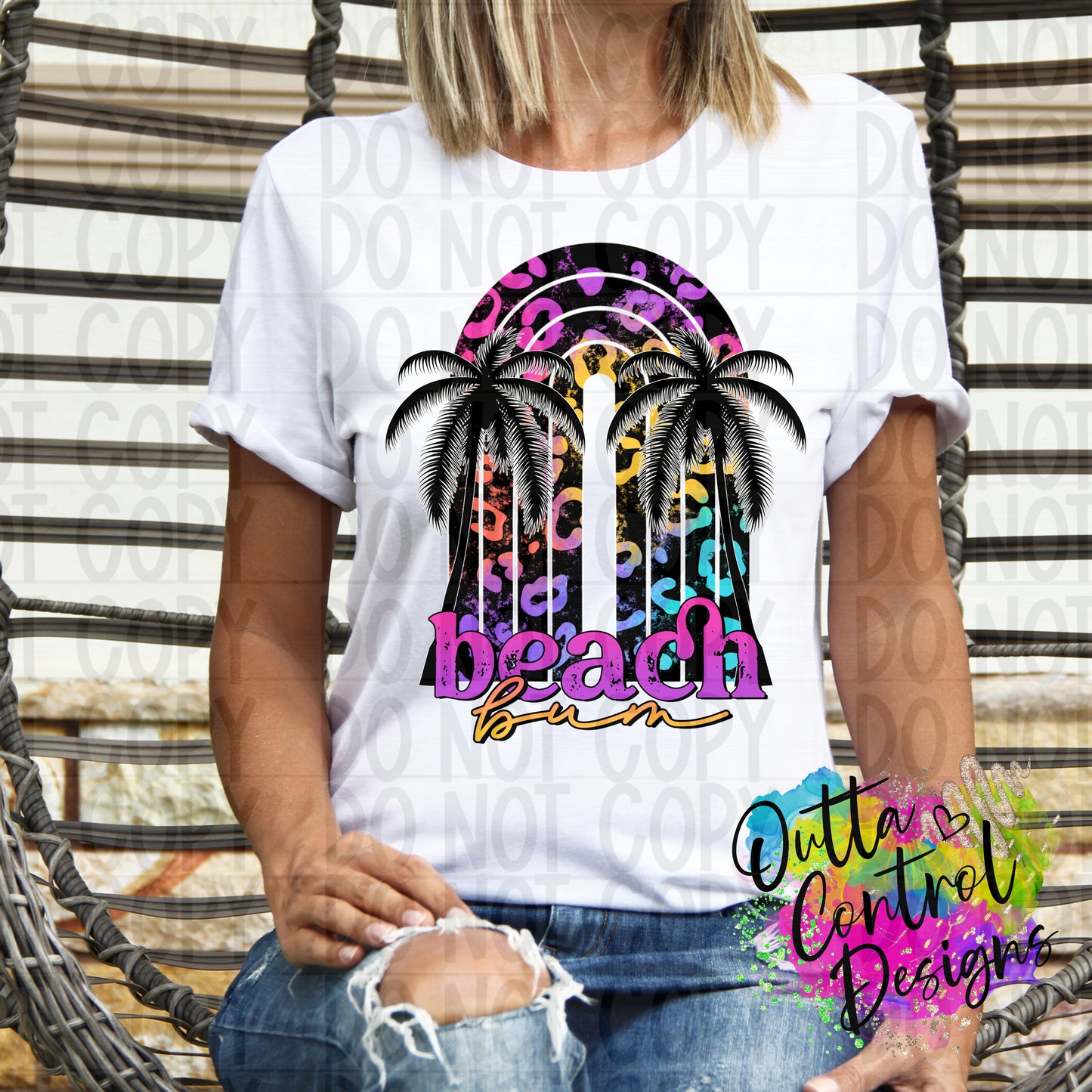 Beach Bum Ready To Press Sublimation and DTF Transfer