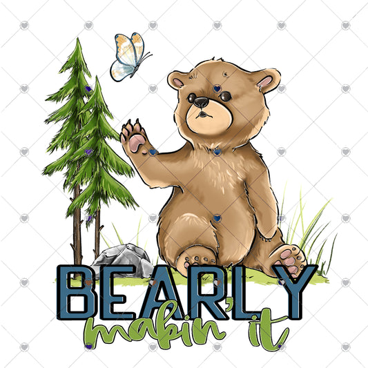 Bearly Making it Ready To Press Sublimation and DTF Transfer