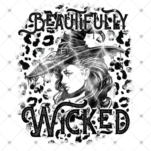 Beautifully Wicked Witch Ready To Press Sublimation and DTF Transfer