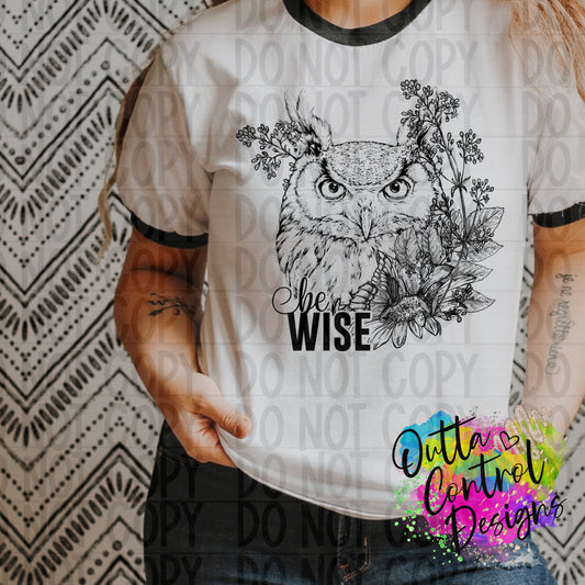 Be A Wise Owl Ready to Press Sublimation and DTF Transfer