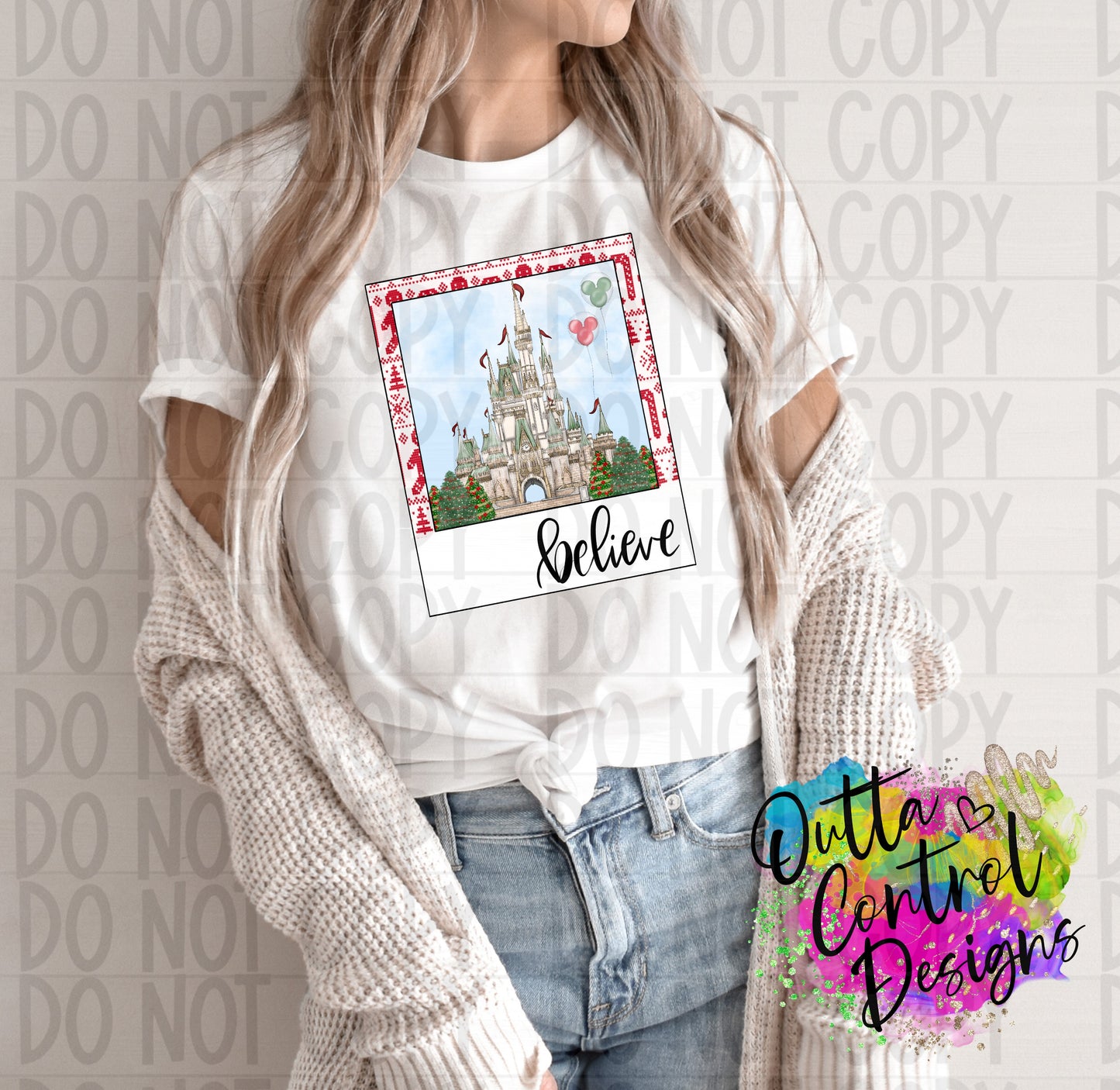 Believe | Polaroid Ready To Press Sublimation and DTF Transfer