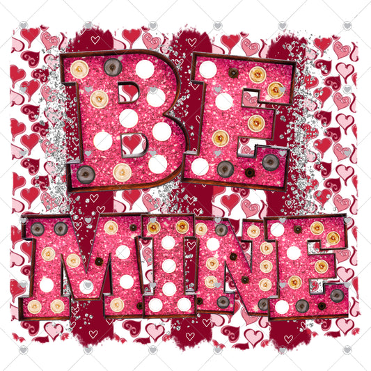 Be Mine Blocks Ready To Press Sublimation and DTF Transfer