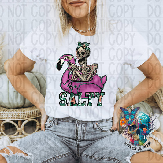 Be Salty Skeleton Ready to Press Sublimation and DTF Transfer