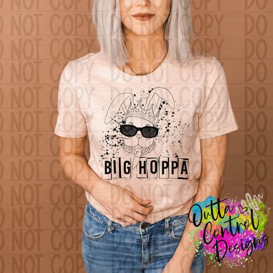 Big Hoppa Easter Single Color Ready To Press Sublimation and DTF Transfer