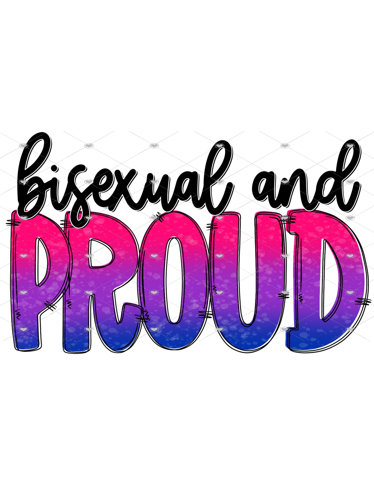 Bisexual and Proud Ready To Press Sublimation Transfer