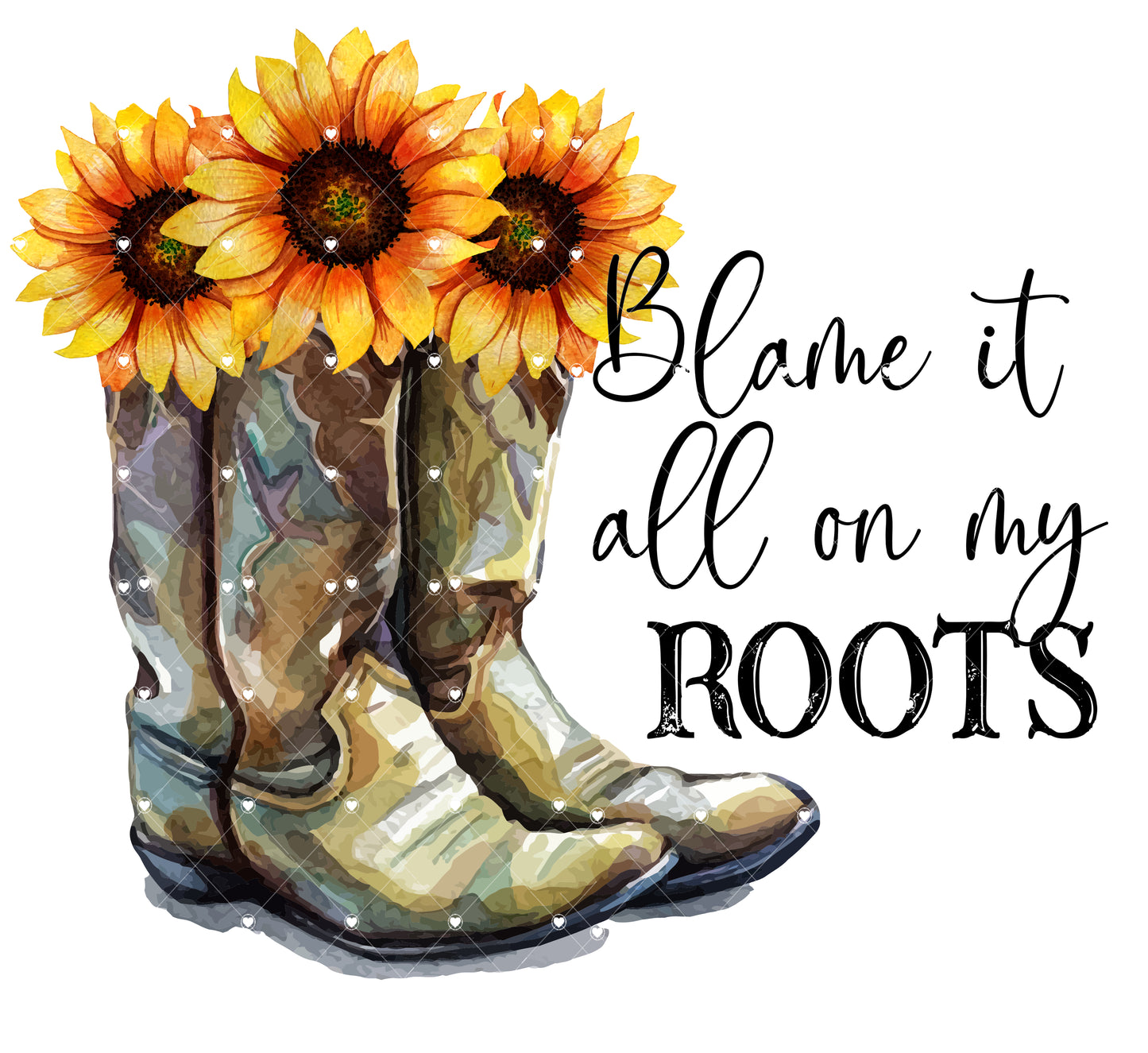 Blame it all on my Roots Ready To Press Sublimation Transfer
