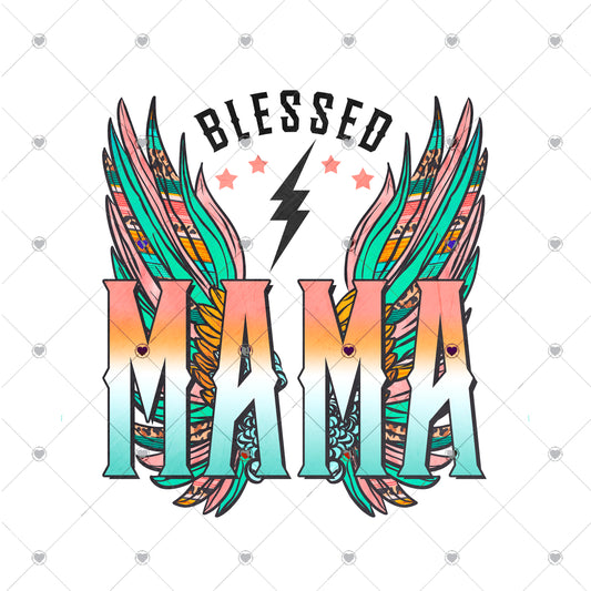 Blessed Mama Ready To Press Sublimation and DTF Transfer