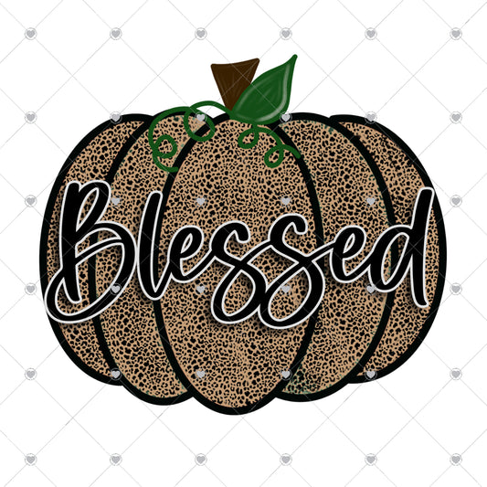 Blessed Pumpkin Ready To Press Sublimation and DTF Transfer