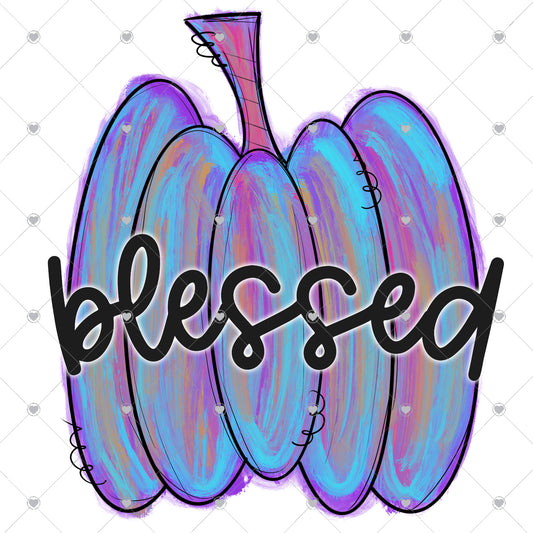 Blessed Pumpkin Ready To Press Sublimation and DTF Transfer