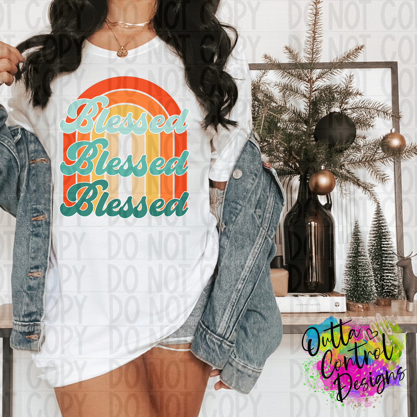 Blessed Retro Ready To Press Sublimation and DTF Transfer