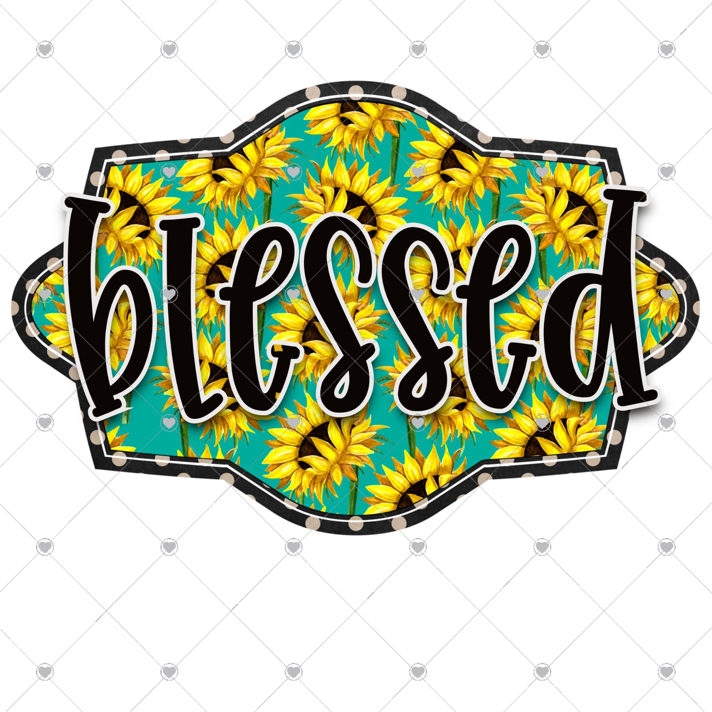 Blessed Sunflower Ready To Press Sublimation and DTF Transfer