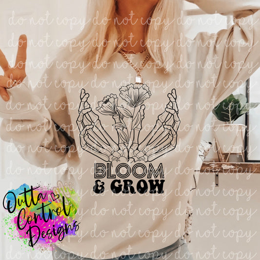 Bloom and Grow Ready to Press Sublimation and DTF Transfer