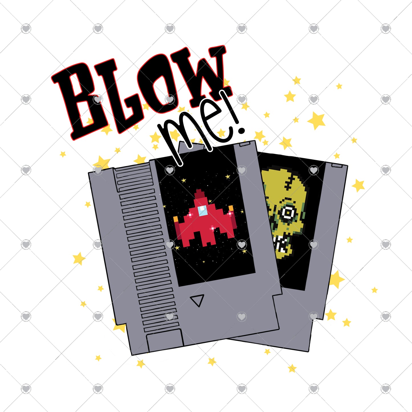 Blow me video games Ready To Press Sublimation Transfer