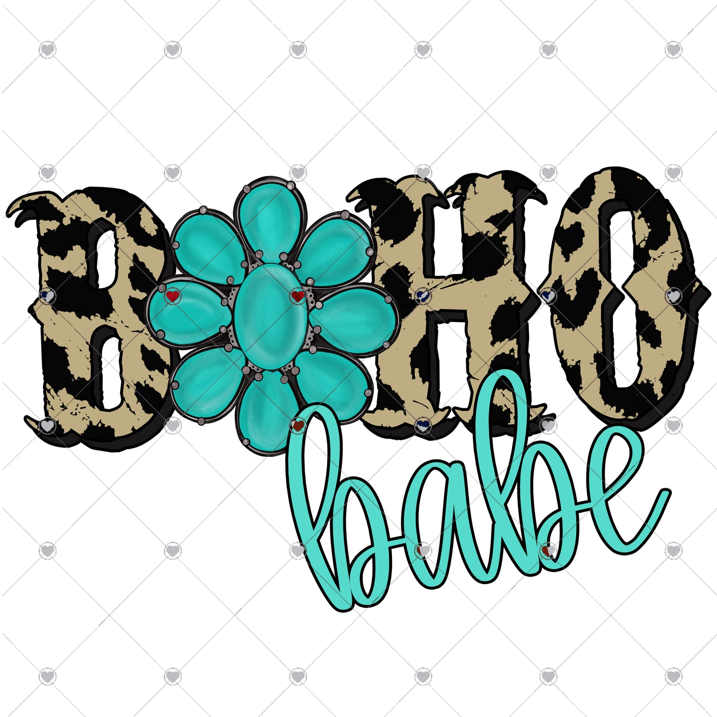 Boho Babe Ready To Press Sublimation and DTF Transfer