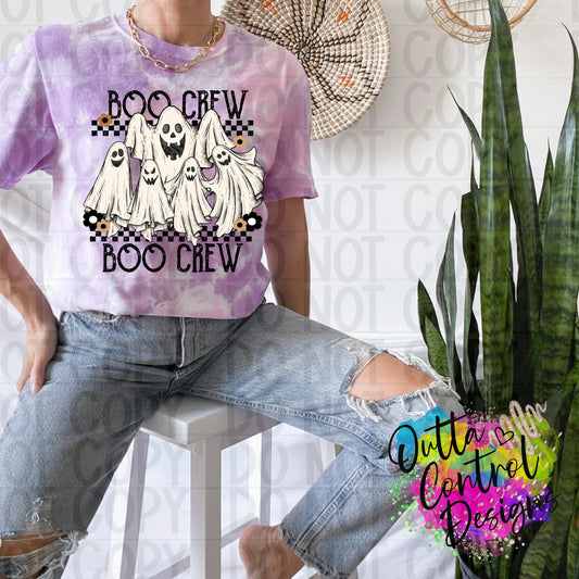 Boo Crew Vintage Ready to Press Sublimation and DTF Transfer