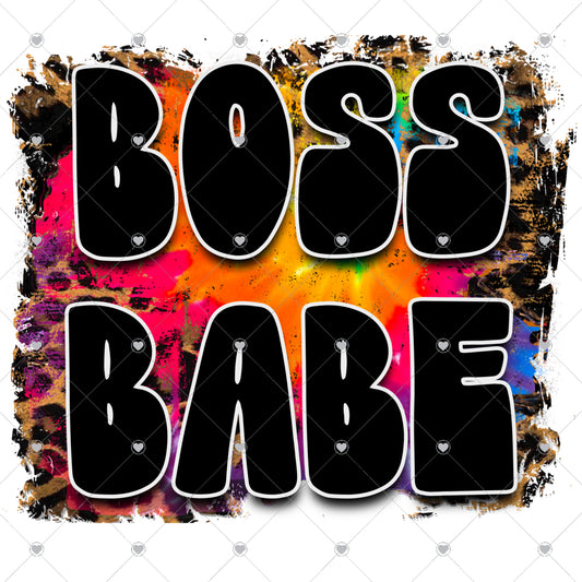 Boss Babe Leopard Ready To Press Sublimation and DTF Transfer