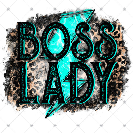 Boss Lady Bolt Ready To Press Sublimation and DTF Transfer
