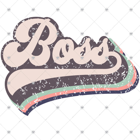 Boss Vintage Ready To Press Sublimation and DTF Transfer