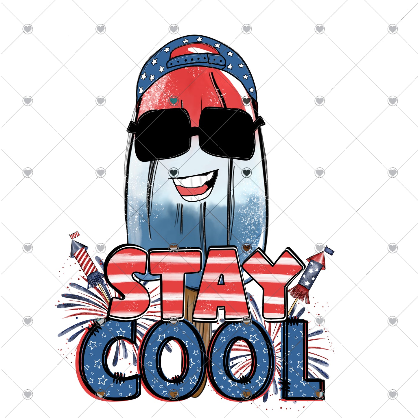 Stay Cool Popsicle Ready To Press Sublimation and DTF Transfer