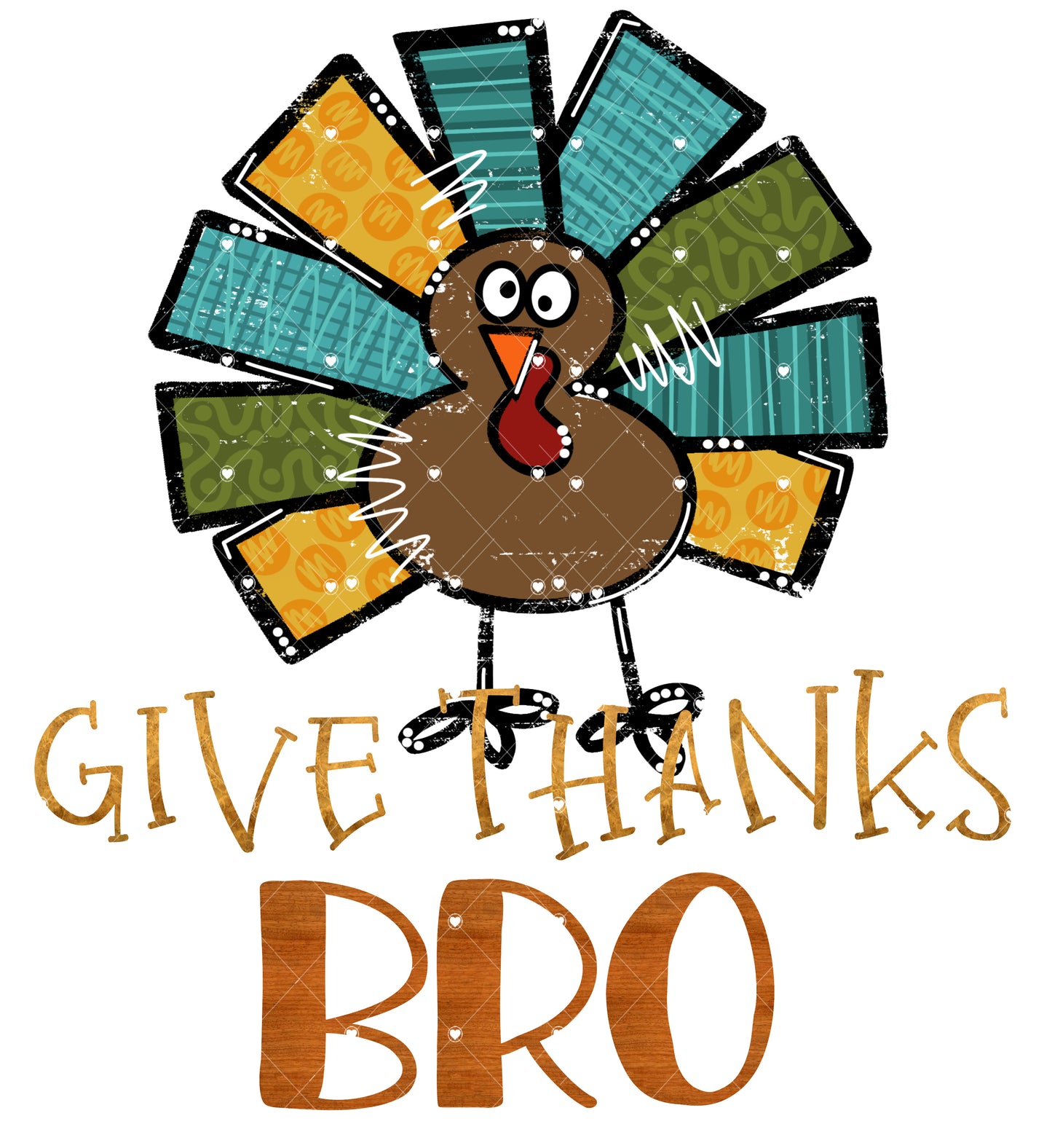 Give Thanks Bro Ready To Press Sublimation Transfer