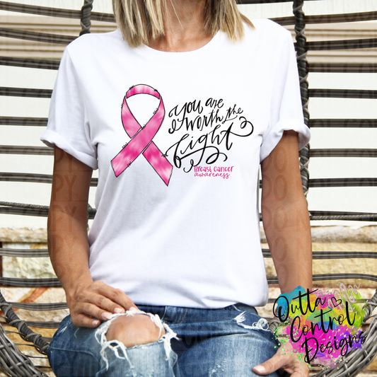 Breast Cancer Ready To Press Sublimation and DTF Transfer