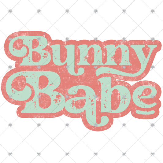 Bunny Babe Ready To Press Sublimation and DTF Transfer