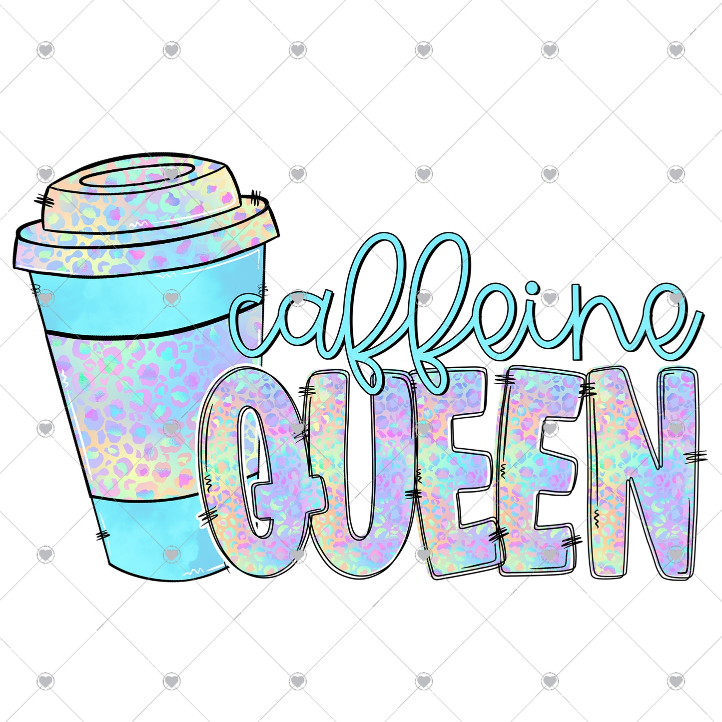 Caffeine Queen Ready To Press Sublimation and DTF Transfer