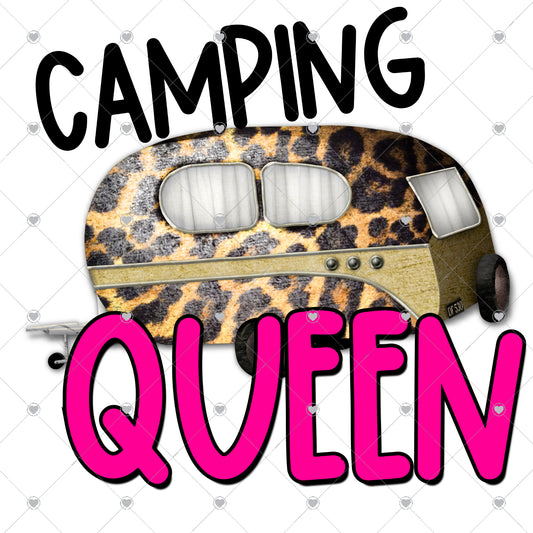Camping Queen Ready To Press Sublimation and DTF Transfer