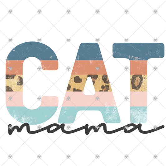 Cat Mama Ready To Press Sublimation and DTF Transfer
