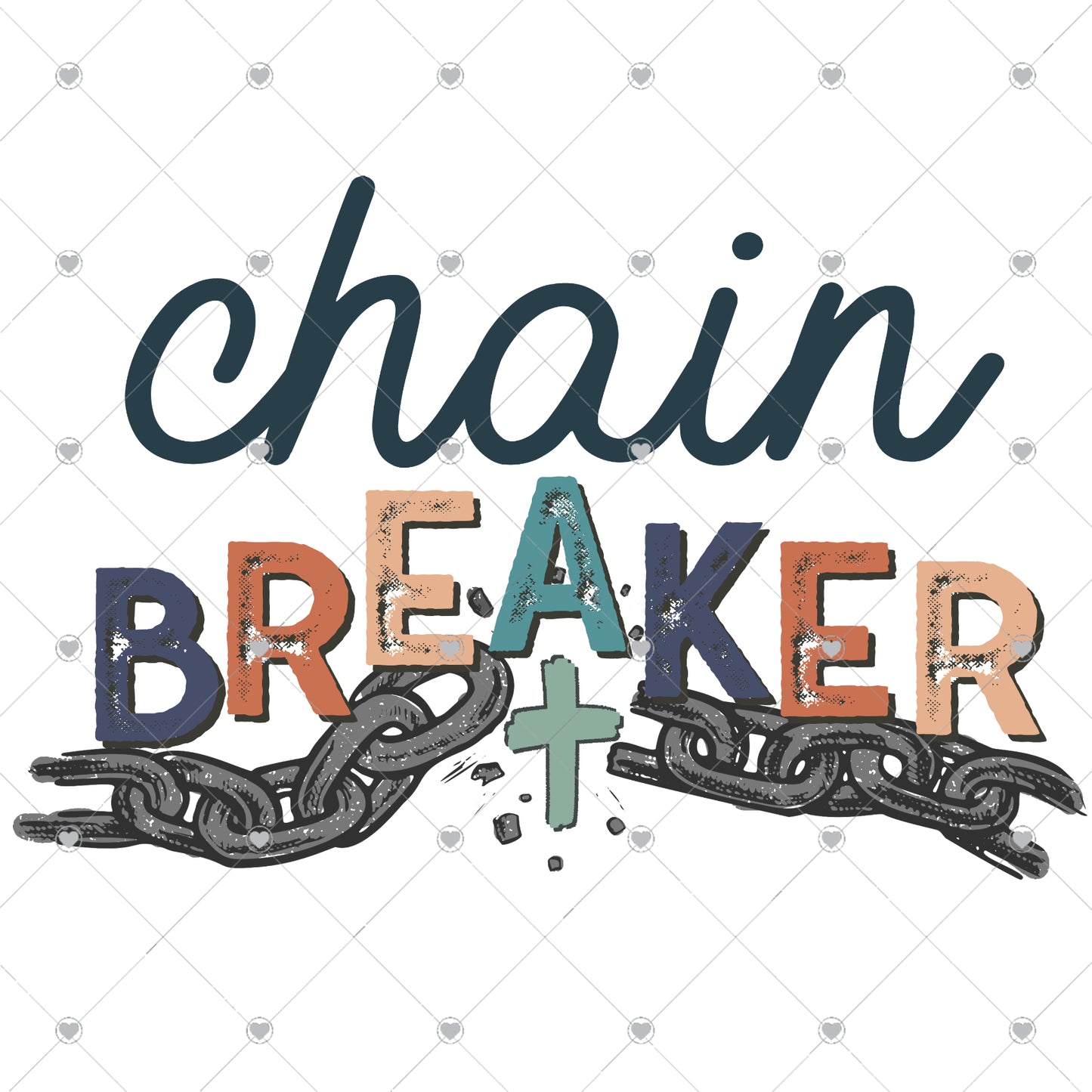 Chain Breaker Ready To Press Sublimation and DTF Transfer