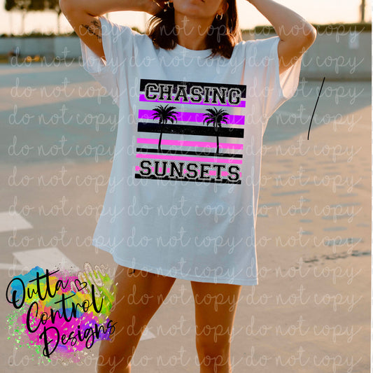 Chasing Sunsets Ready To Press Sublimation and DTF Transfer