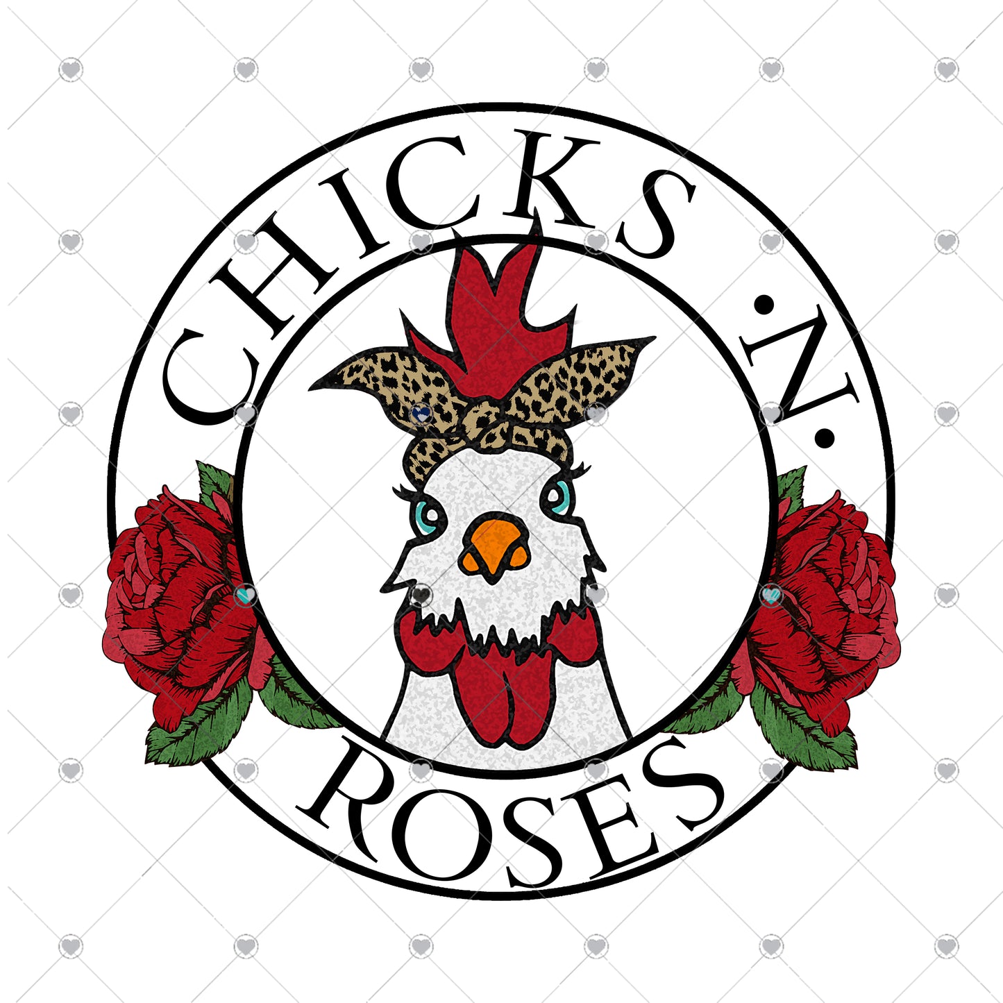 Chicks n Roses Ready To Press Sublimation and DTF Transfer