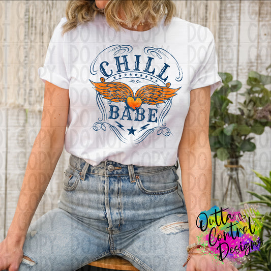 Chill babe Ready To Press Sublimation and DTF Transfer