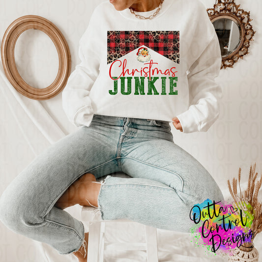 Christmas Junkie Ready To Press Sublimation and DTF Transfer