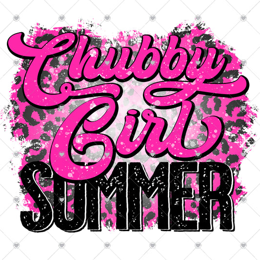 Chubby Girl Summer Ready To Press Sublimation and DTF Transfer