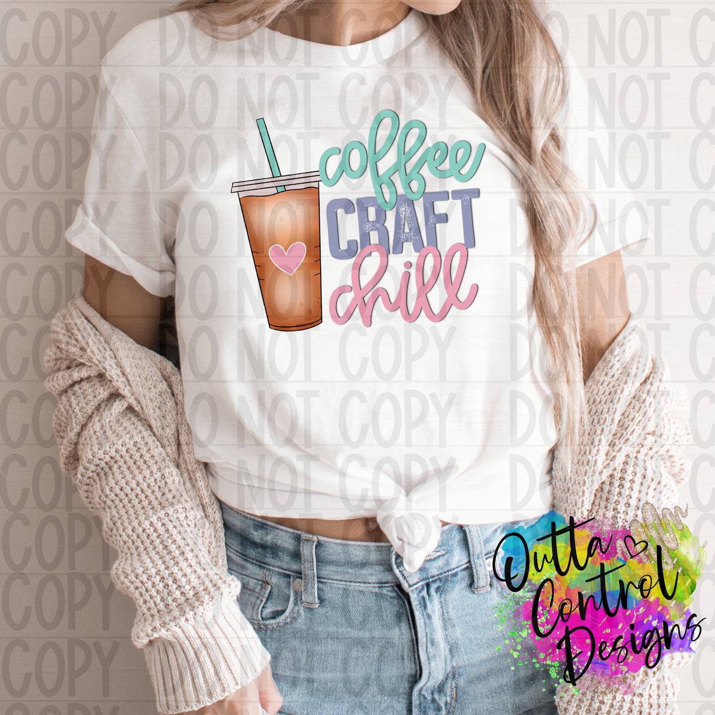 Coffee Craft and Chill Ready To Press Sublimation and DTF Transfer