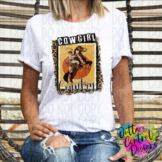 Cowgirl Country Ready To Press Sublimation and DTF Transfer