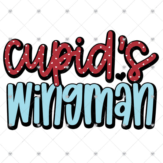Cupids Wingman Ready To Press Sublimation and DTF Transfer