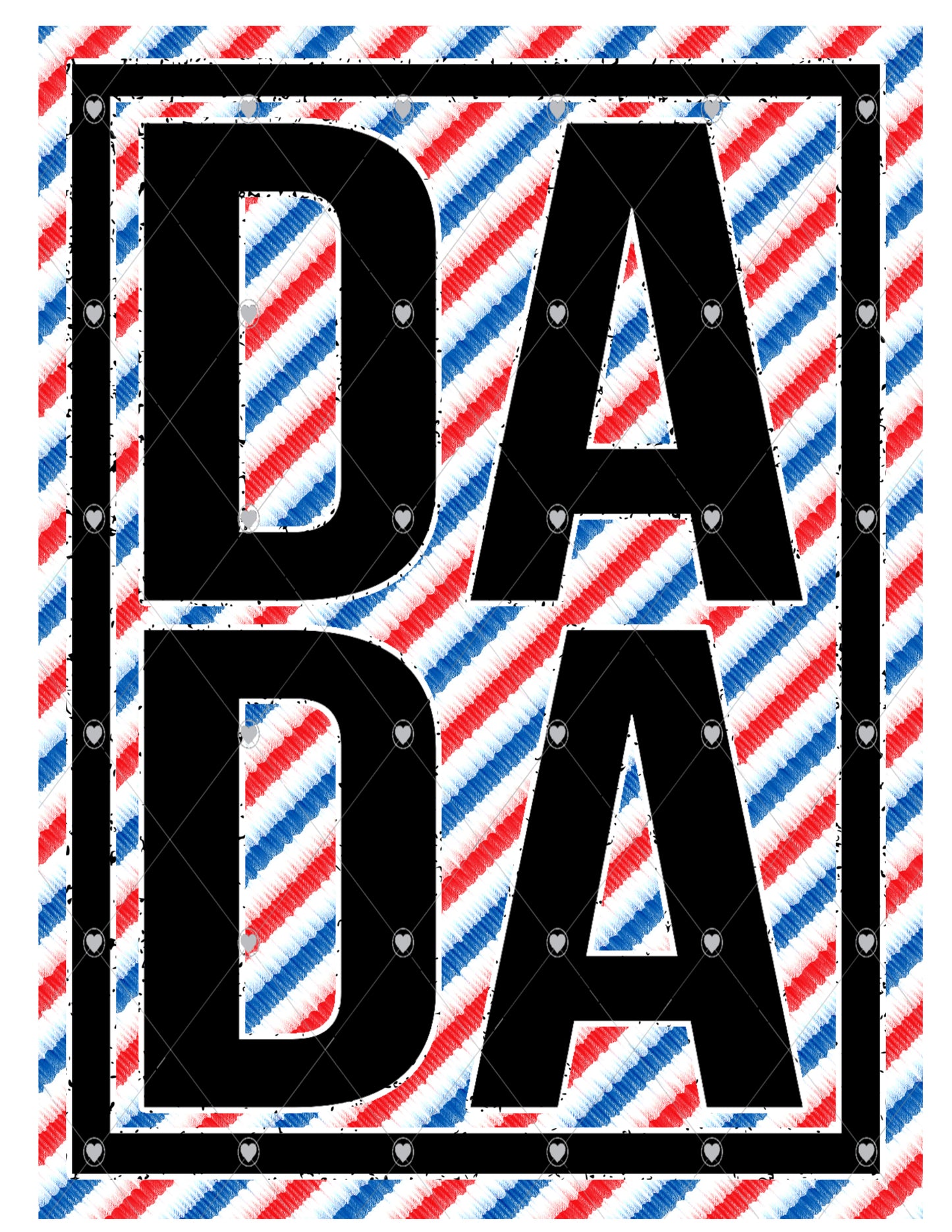 Dada Stripes Ready To Press Sublimation Transfer