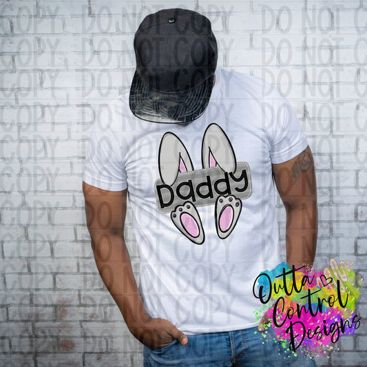 Daddy Bunny Ready To Press Sublimation and DTF Transfer