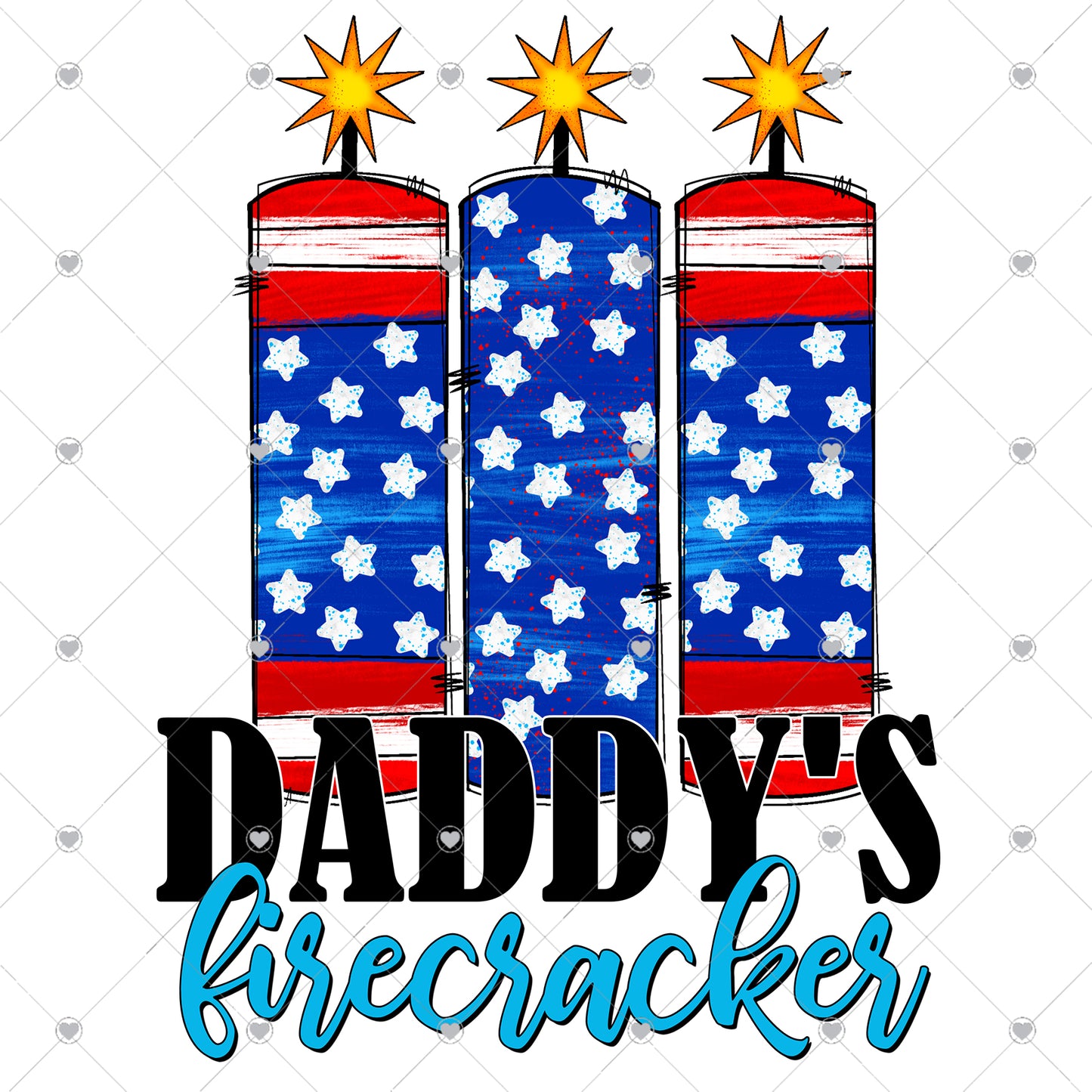 Daddy's firecracker Ready To Press Sublimation Transfer