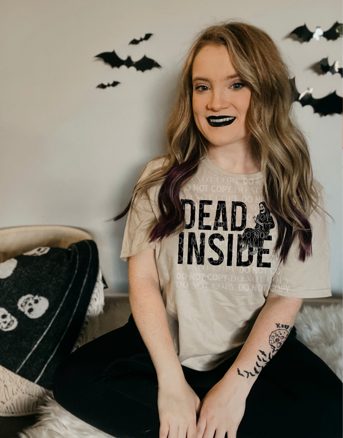 Dead Inside Ready to Press Sublimation and DTF Transfer