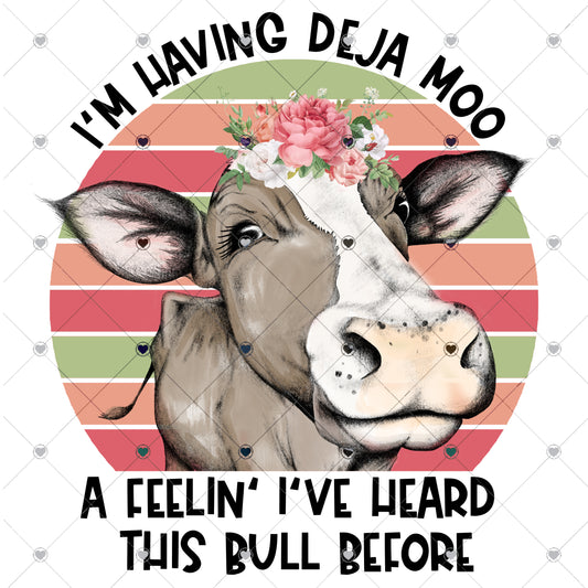 Deja Moo Ready To Press Sublimation and DTF Transfer