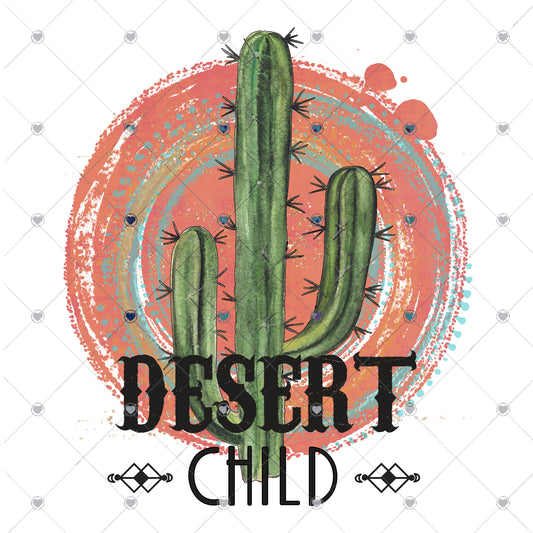 Desert Child Ready To Press Sublimation and DTF Transfer