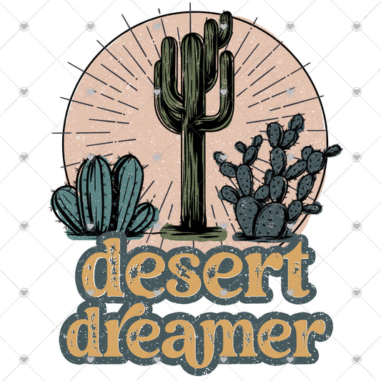 Desert Dreamer Retro Ready To Press Sublimation and DTF Transfer