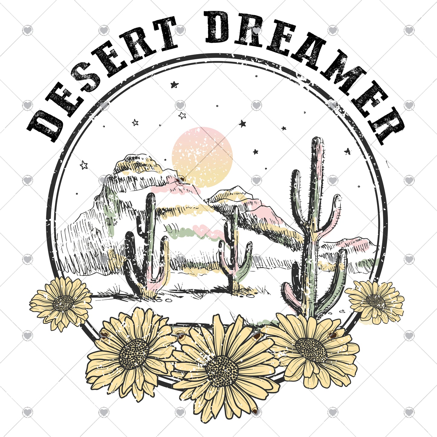 Desert Dreamer Ready To Press Sublimation and DTF Transfer