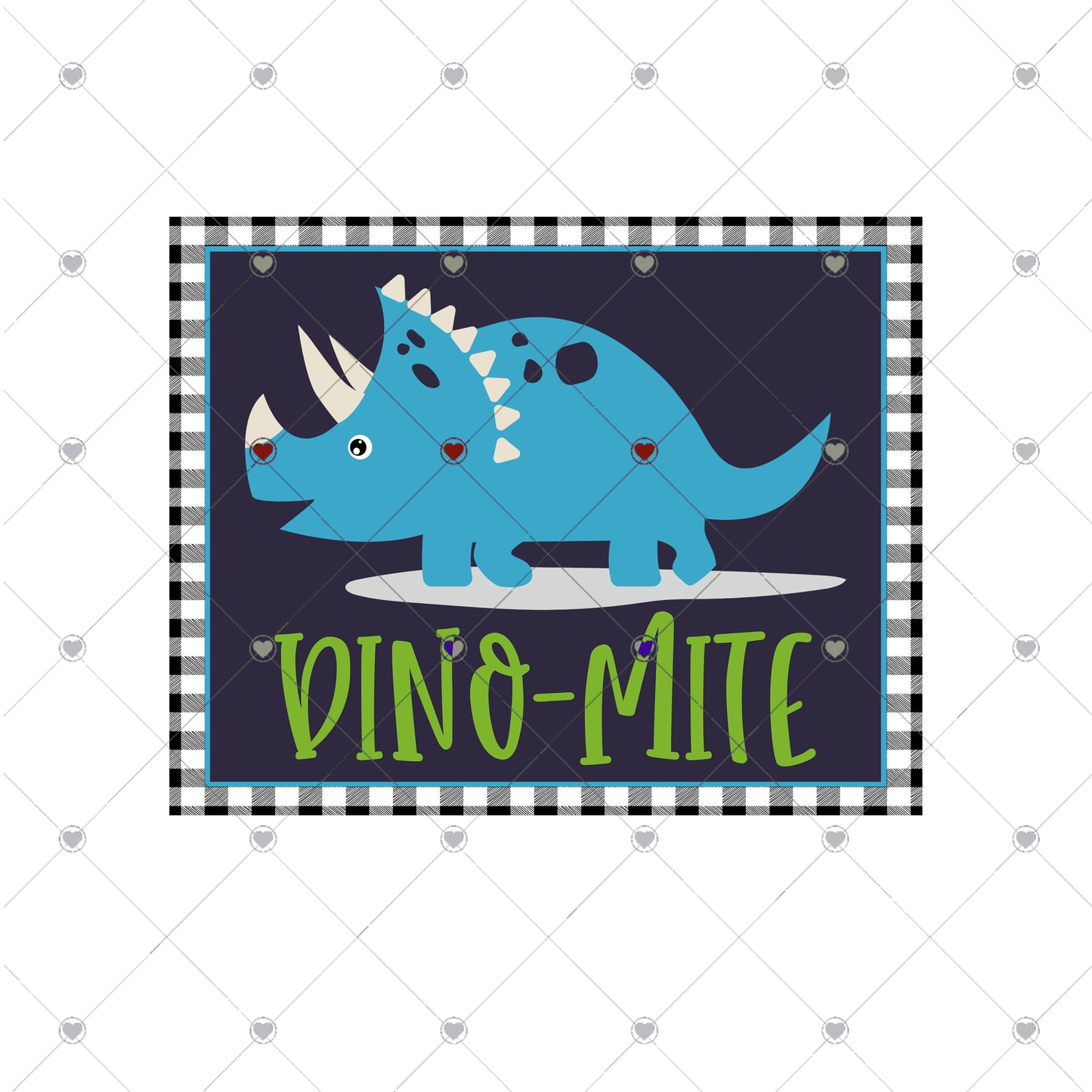 Dino Mite Ready To Press Sublimation Transfer