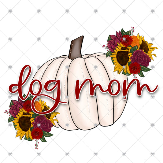Dog Mom Pumpkin Ready To Press Sublimation and DTF Transfer