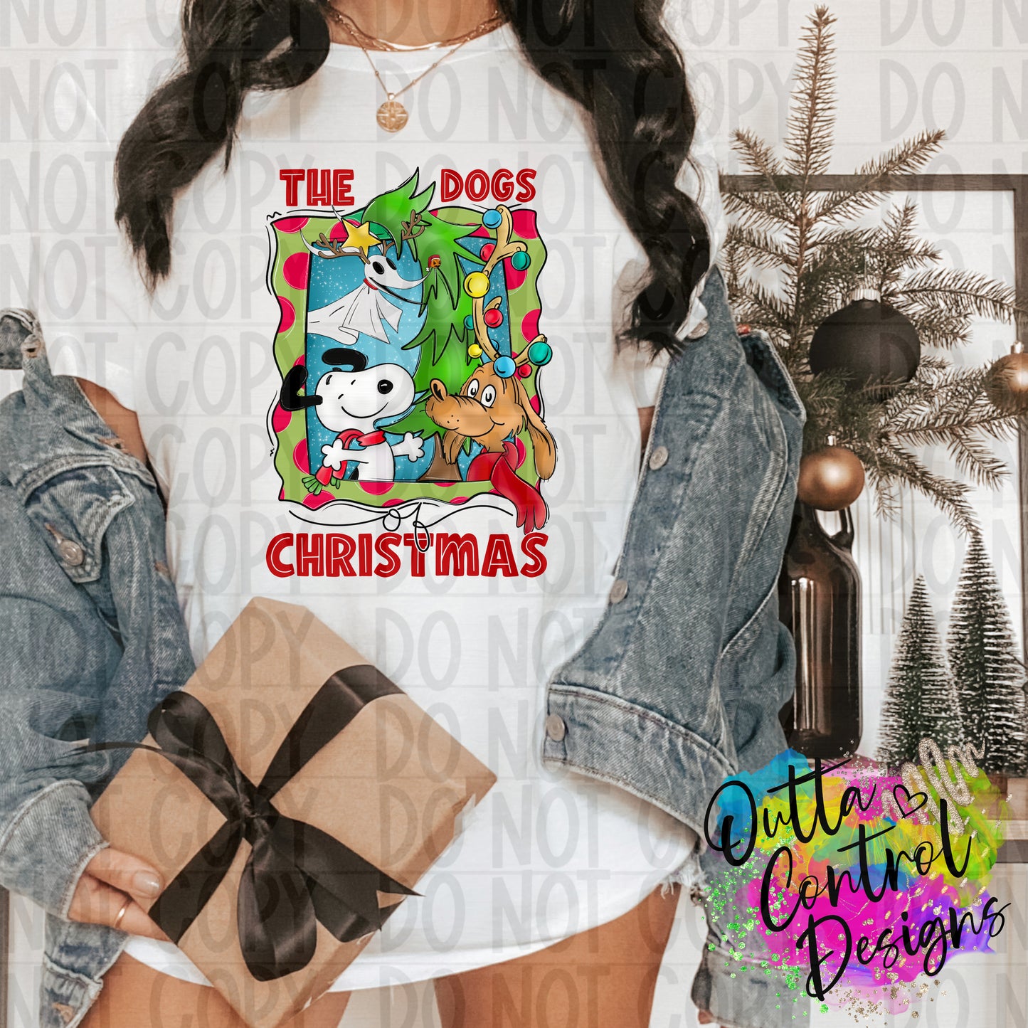 Dogs of Christmas Ready to Press Sublimation and DTF Transfer